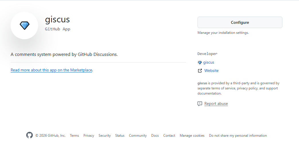Giscus app