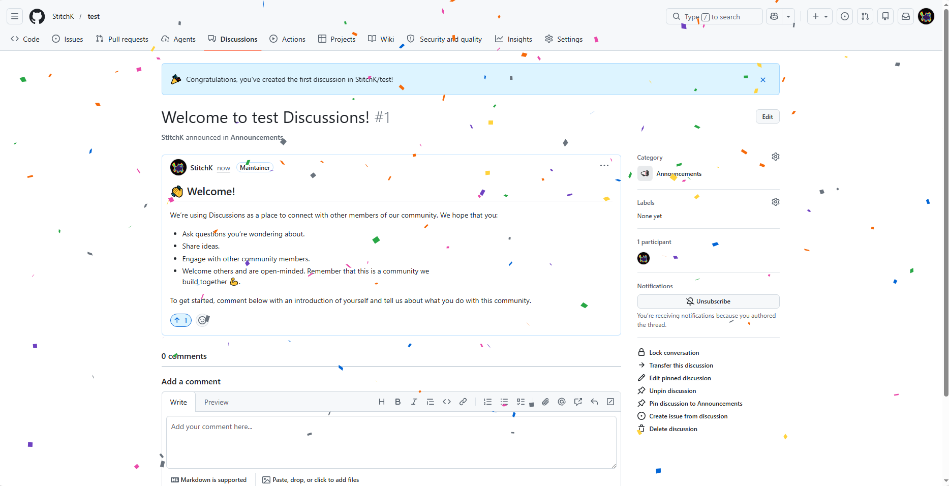 Success page